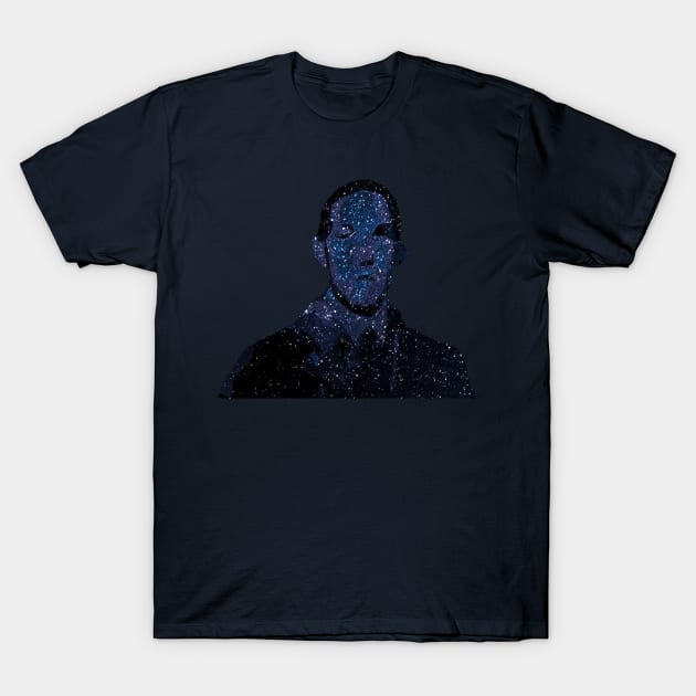Cosmic Lovecraft - Blue T-Shirt by yellowhornbill
